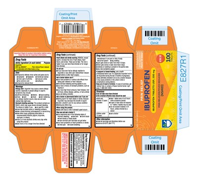 611r Rite Aid Ibuprofen 200mg Round (orange) Carton Label 100s